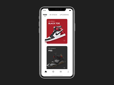 SNKRS app interaction interface motion nike sneakers ui