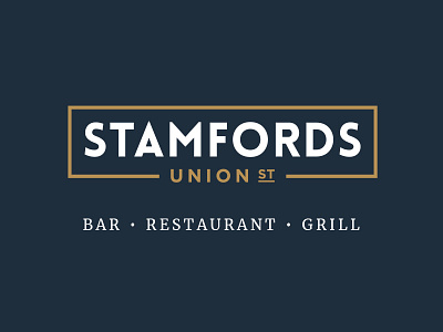 Stamfords Initial Brand bar brand branding grill logo restaurant steak yorkshire
