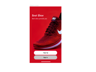 Nike Shoe App Design