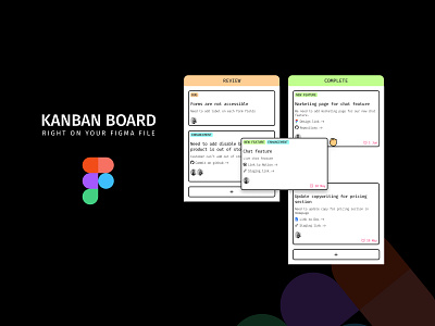 Kanban Board on Your Figma File auto layout card figma free kanban