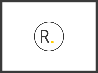 R logo monotype typography