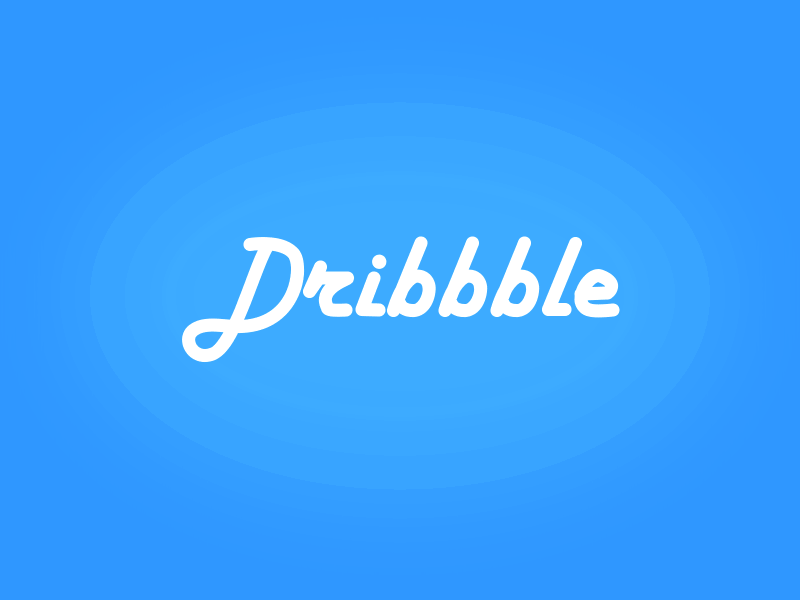 dribbble font ae colorful cool dribbble font