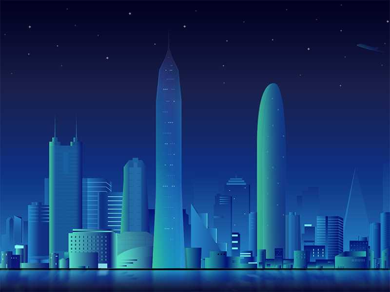 Neon City 01 - Shenzhen by Tao. on Dribbble