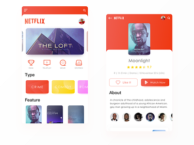 Netflix Watch Online App 01 by Tao. on Dribbble