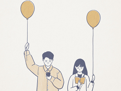 Way back home branding couple design digitalart doodle illustration minimal procreate