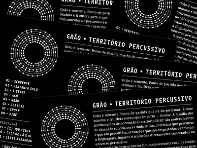 Leaflet album geometric graphic design leaflet music print printed typography