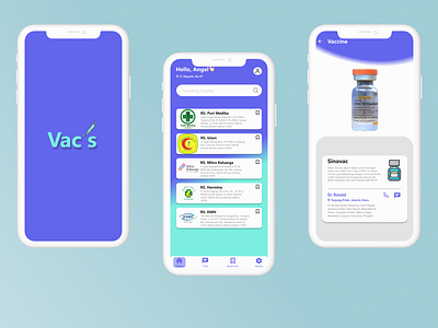 Vac's App branding graphic design ui