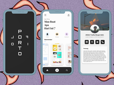 Portofolio App branding ui