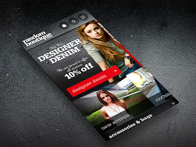 Random Boutique concept design desktop mobile responsive seo ui ux web design
