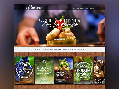 The Commodore call to action clean cta design responsive ui user interface ux web web design website
