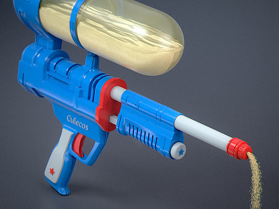 Water Sand Pistol 3d culecos modo nuke panama pistol sand