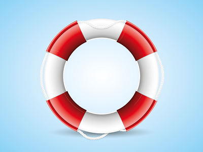 Lifebelt icon illustration life belt lifesaver logo