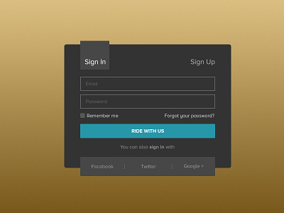 Sign in button dark form input signin signup
