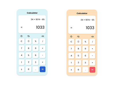 Calculator app calculator dailyui design pastel ui