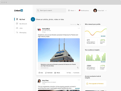 Linkedin redesign concept