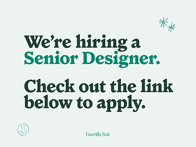 Hiring! austin hiring senior designer texas