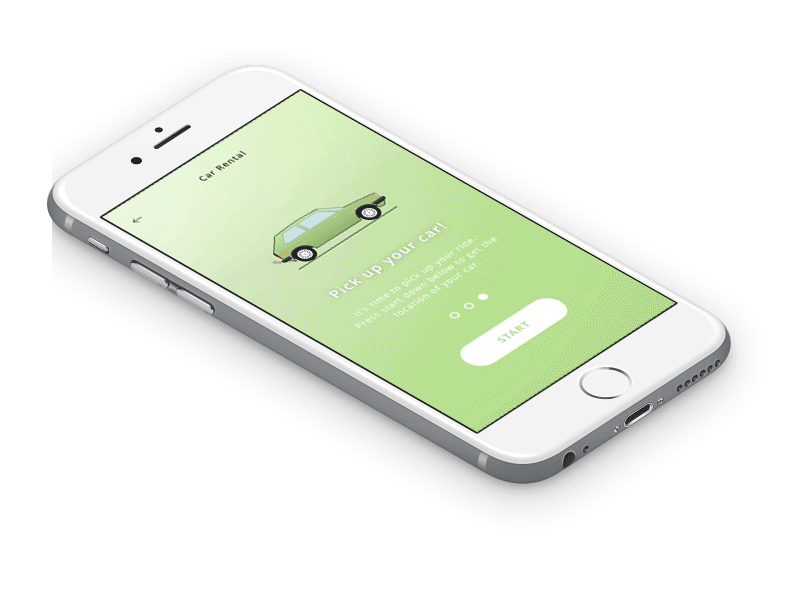 Car Rental Onboarding illustration principle sketch ui animation ui design user interface