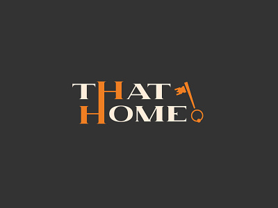 That Home Logo branding branding design graphic design home house housing key logo logo design logotype property property development real estate vector