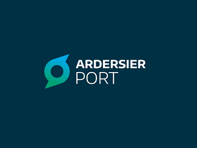 Ardersier Port Logo branding branding design circular economy decommissioning environmental environmentally friendly graphic design green economy logo port port logo recycling