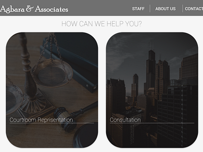 Landing Page for a Law Firm web site #dailyuichallenge003