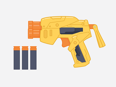 Tek III buzzbee dart foam gun illustration