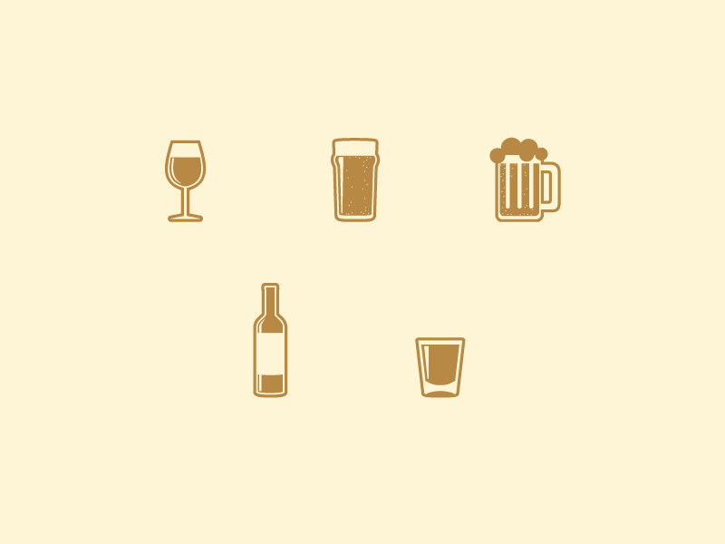 [GIF] Drinks anyone? aufiero beer bottle coffee cosmo gif icons mug pixels shot wine
