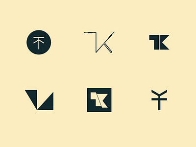 T-K aufiero branding circle geometric identity logo monogram shape typography wire