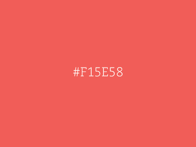 #F15E58 code color favorite hex