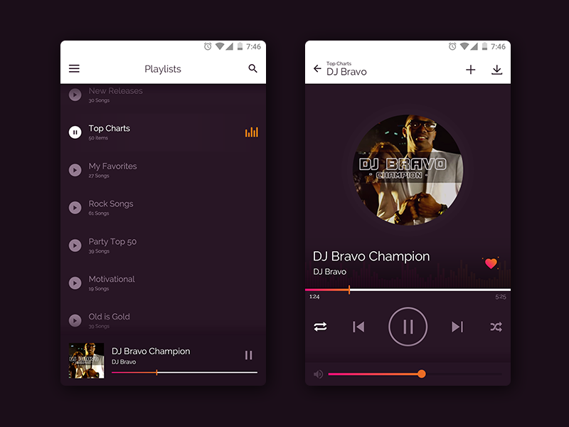 Music Player App by Himanshu Jani on Dribbble