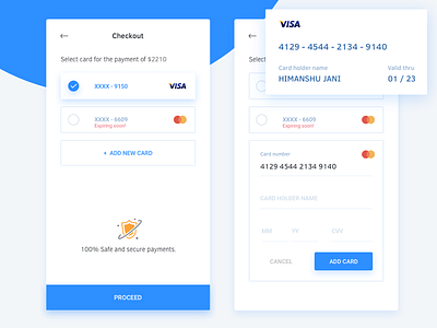 Checkout - Adding new card checkout credit card add daily ui payment
