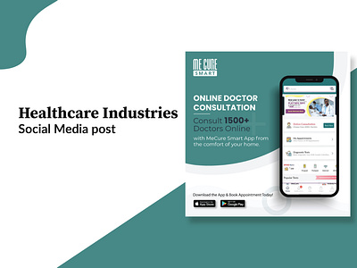 Online Doctor Consultation healthcare industries instagram post social media post