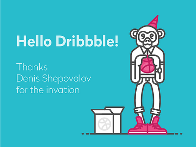 Hello Dribbble! hello invite monkey thanks