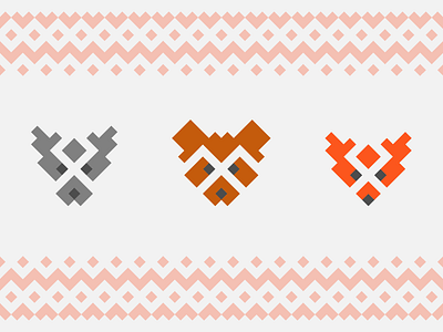 Pixel animals animal bear fox icon pixel pixelart wolf