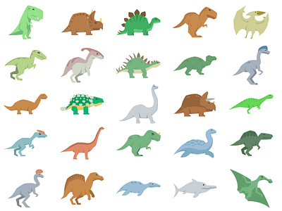 Dinosaurs dinosaurs icons