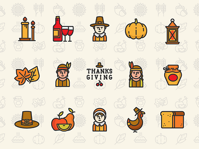 Thanksgiving icons