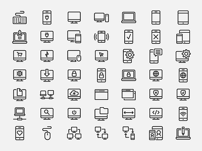 Computing icons computing icons programing technology web