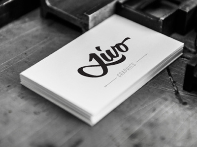 Jivo business card icon jivo graphics lettering logo