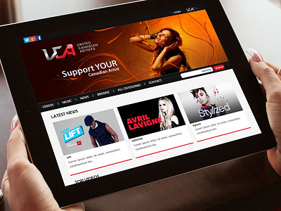 UCA - Branding | Website canada logo music uca ui ux web design website