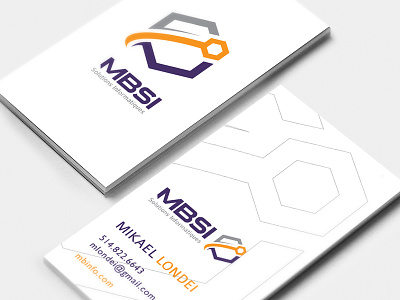 MBSI branding business card icon id logo logo design