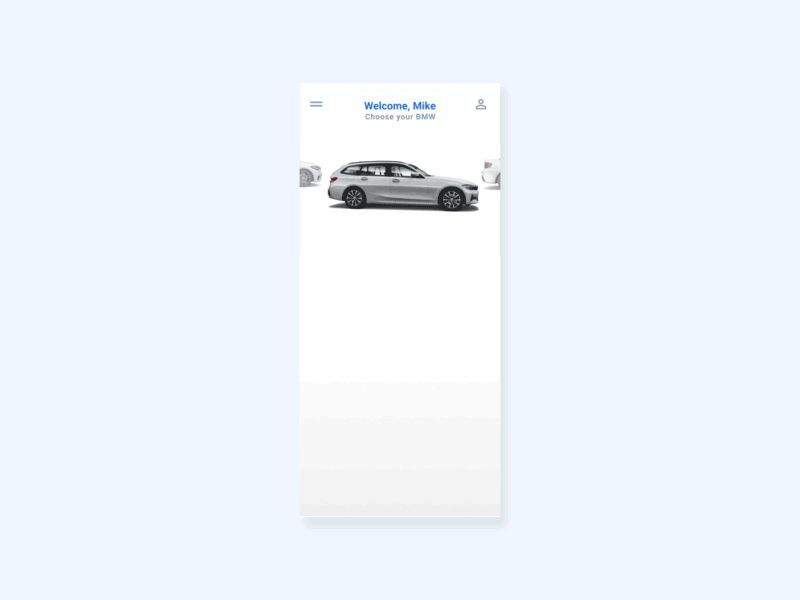 BMW garage | GIF appdesign automotive automotive design bmw