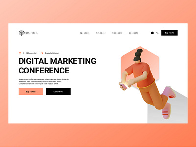 Landing Page for Digital Marketing Conference