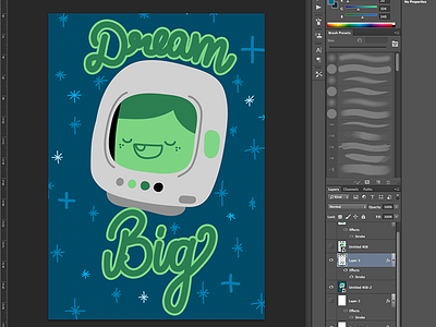 Why not start 2015 with big dreams? 2015 aere design flat graphic illustration naive patrick