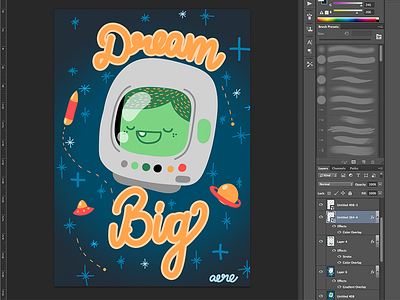 Process :B aere big costa design dream flat graphic illustration patrick rica