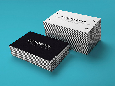 Presentation card Richard Potter business card design flat google material minimalistic photography presentation simple