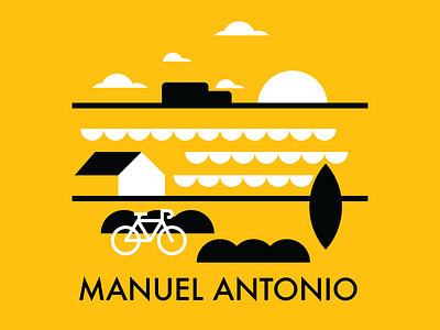 Manuel Antonio Beach antonio beach costa design flat freelance google graphic illustration manuel material rica