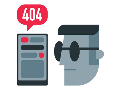 404 error page 404 design error flat freelance graphic illustration page web webdesign