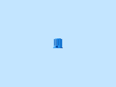 Tiny building 16 px icon