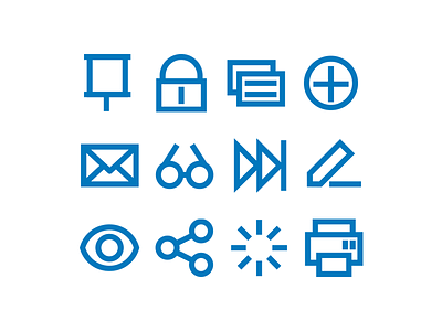 Icon set 16 32 email eye goggles graphics icon minimalist pen px set software