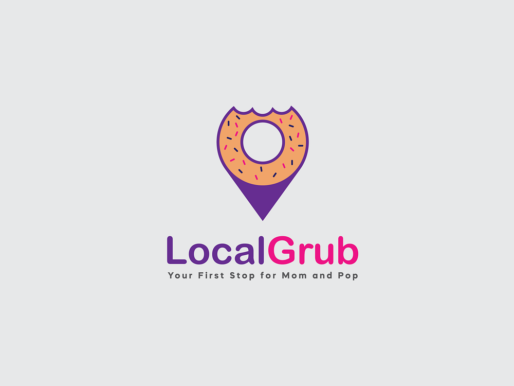 Local food logo design by jrgraphic_hunt on Dribbble