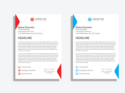 Letterhead Design branding design graphic design letterhead vector